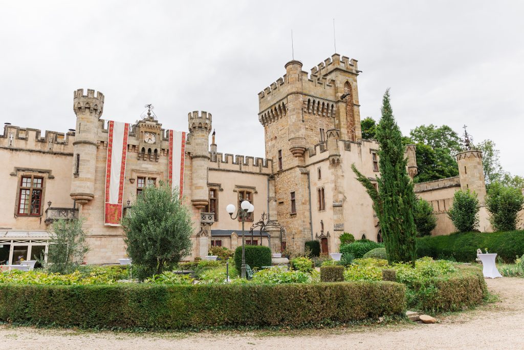 Château de la Grange Fort mariage façade tours jardins
